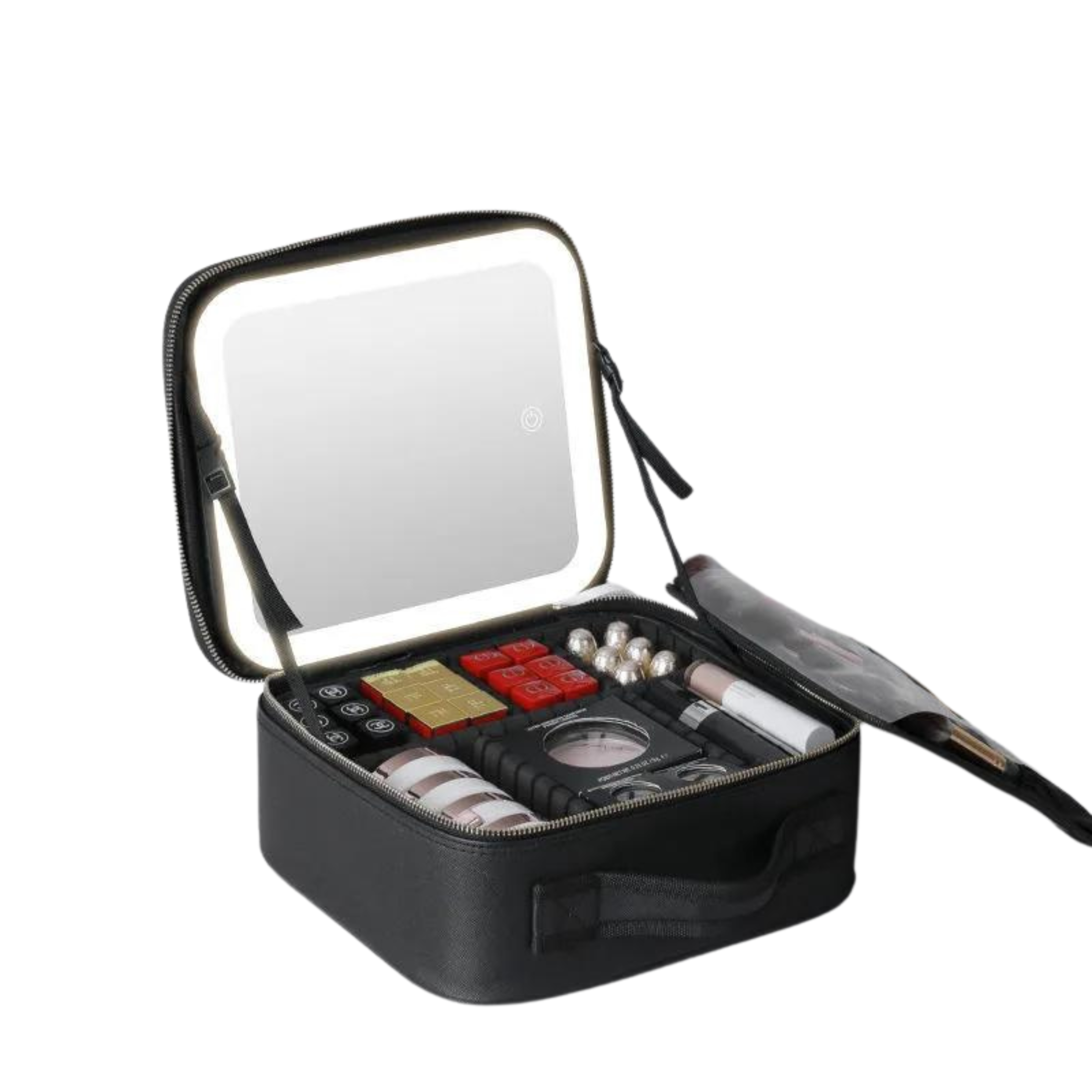 LED Lighted Cosmetic Case with Mirror